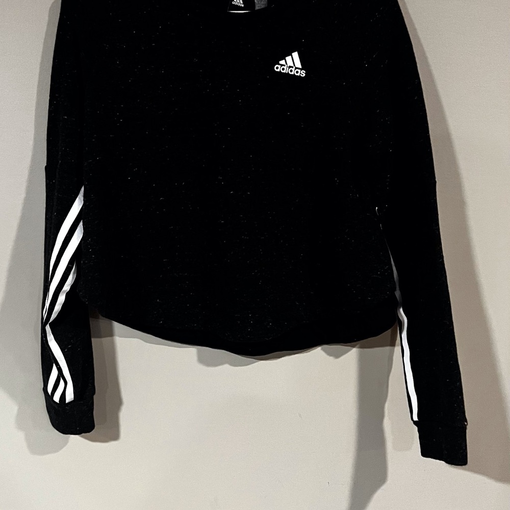 Adidas Black Crewneck with White Logo